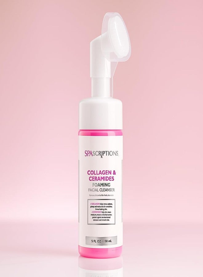 SpaScriptions Collagen & Ceramides Foaming Facial Cleanser, pH Balanced, Non Comedogenic, Paraben Free, For All Skin Types, 5 fl oz / 150 mL - Image 5